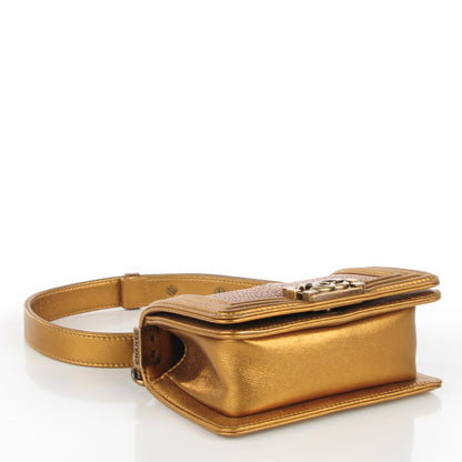 Chanel Galuchat Stingray Mini Boy Flap Gold 4 of 7