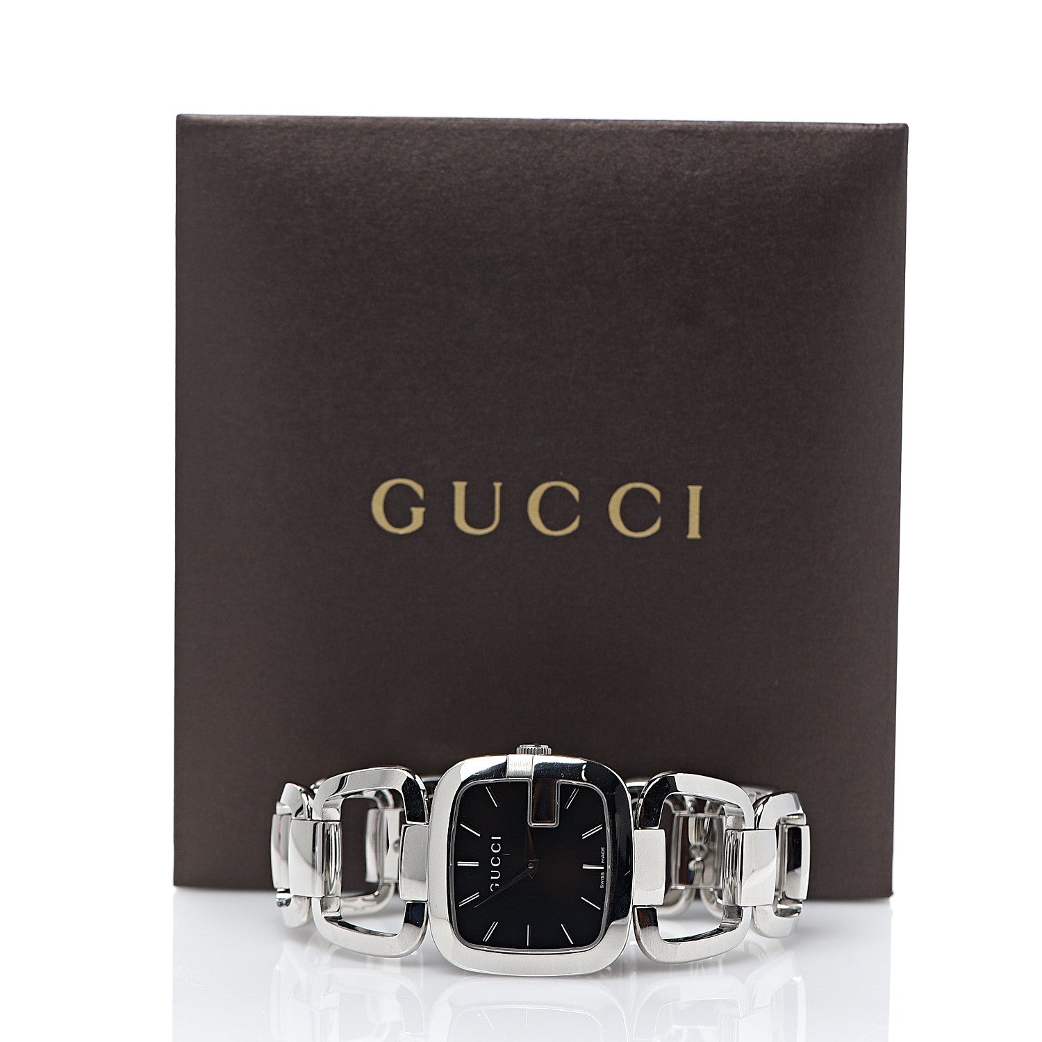 Gucci Stainless Steel 32mm G-Square Quartz Watch Black 6 of 6