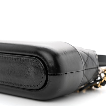 Chanel Aged Calfskin Quilted Small Gabrielle Clutch With Chain Black 11 of 11