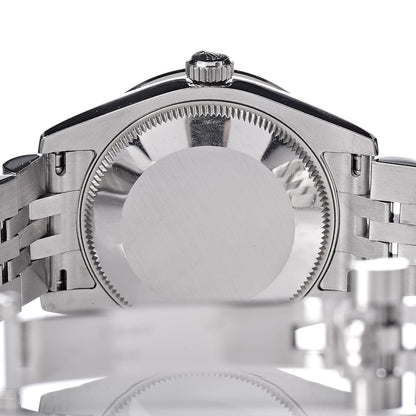 Rolex Stainless Steel 18K White Gold Diamond Mother of Pearl 31mm Oyster Perpetual Datejust Watch Roman 178384 6 of 7