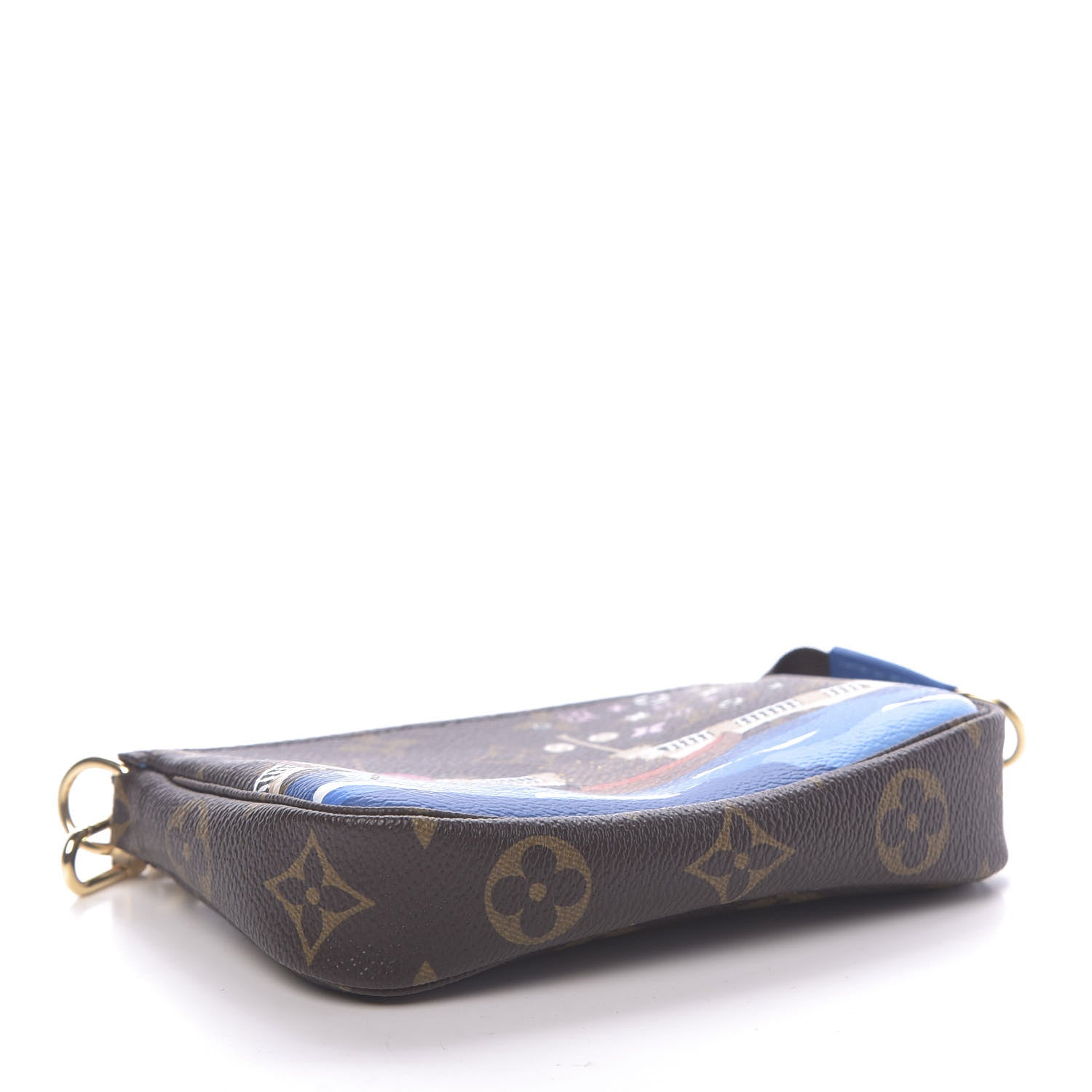 Louis Vuitton Monogram 2019 Christmas Animation Mini Venice Pochette Accessories Blue 4 of 7