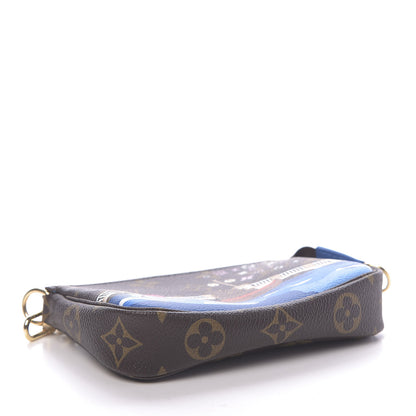 Louis Vuitton Monogram 2019 Christmas Animation Mini Venice Pochette Accessories Blue 4 of 7