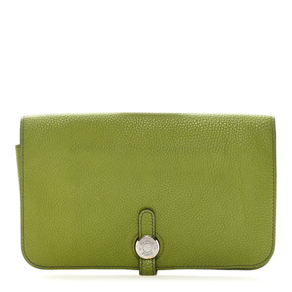 Hermes Togo Dogon Duo Wallet Vert Anis 1 of 9