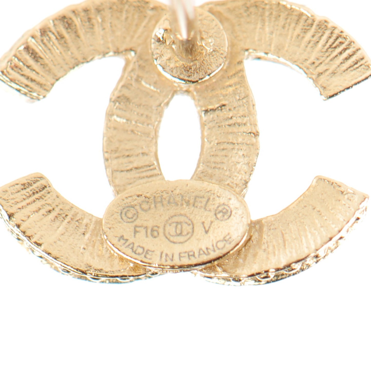 Crystal Timeless CC Earrings Gold