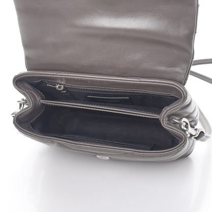 Saint Laurent Calfskin Y Quilted Monogram Toy Loulou Crossbody Bag Earth 5 of 7