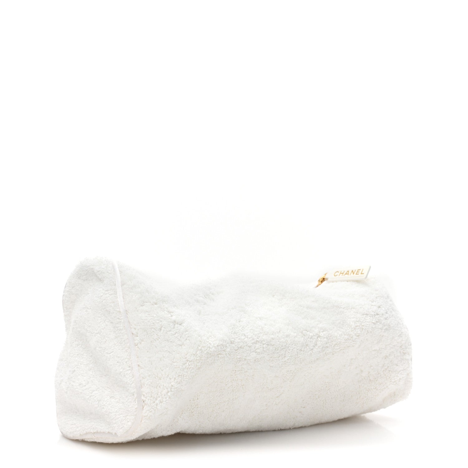 Chanel Terry Cloth Raffia CC Logo Thong Sandals 38 White 11 of 15