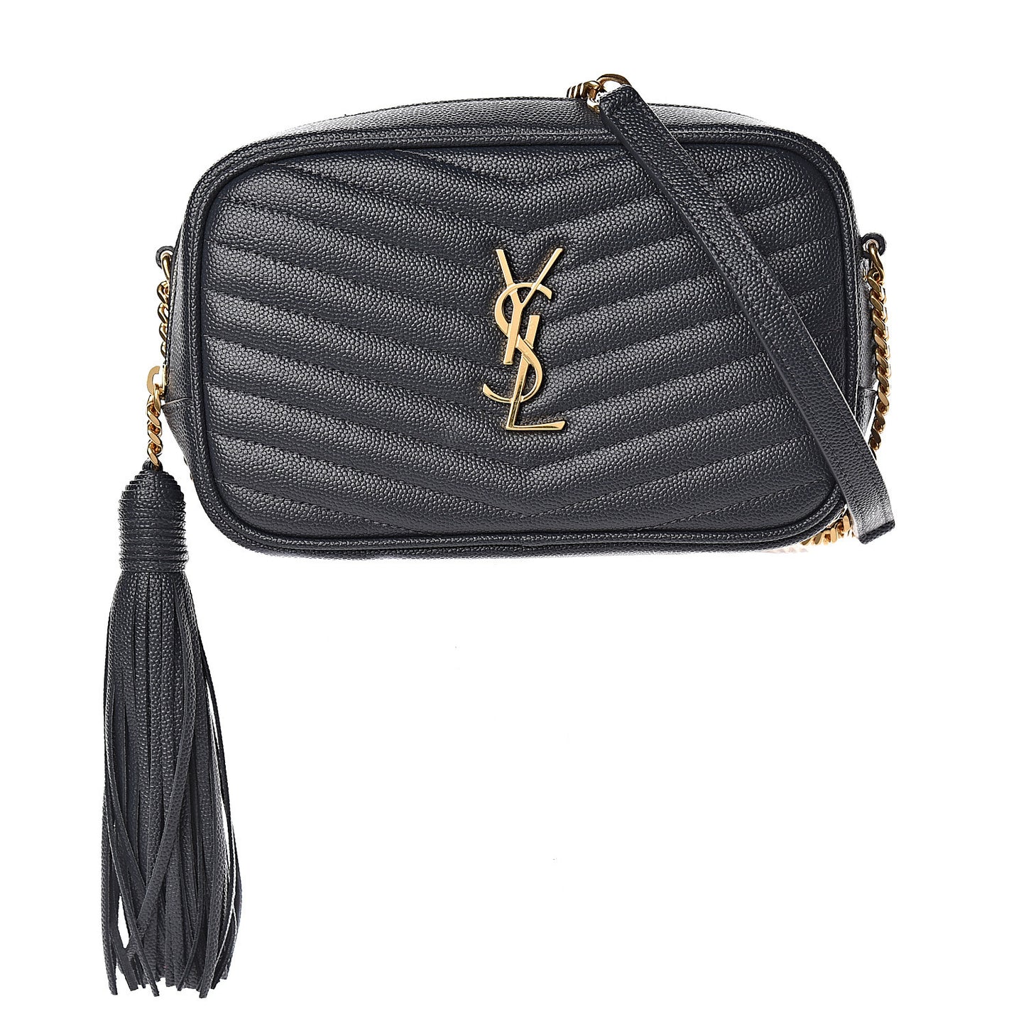 Grain De Poudre Matelasse Monogram Mini Lou Camera Bag Dark Smog