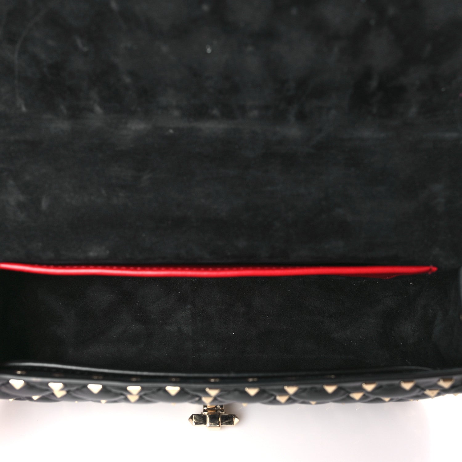 Valentino Garavani Calfskin Rockstud Spike Convertible Shoulder Bag Black 5 of 8