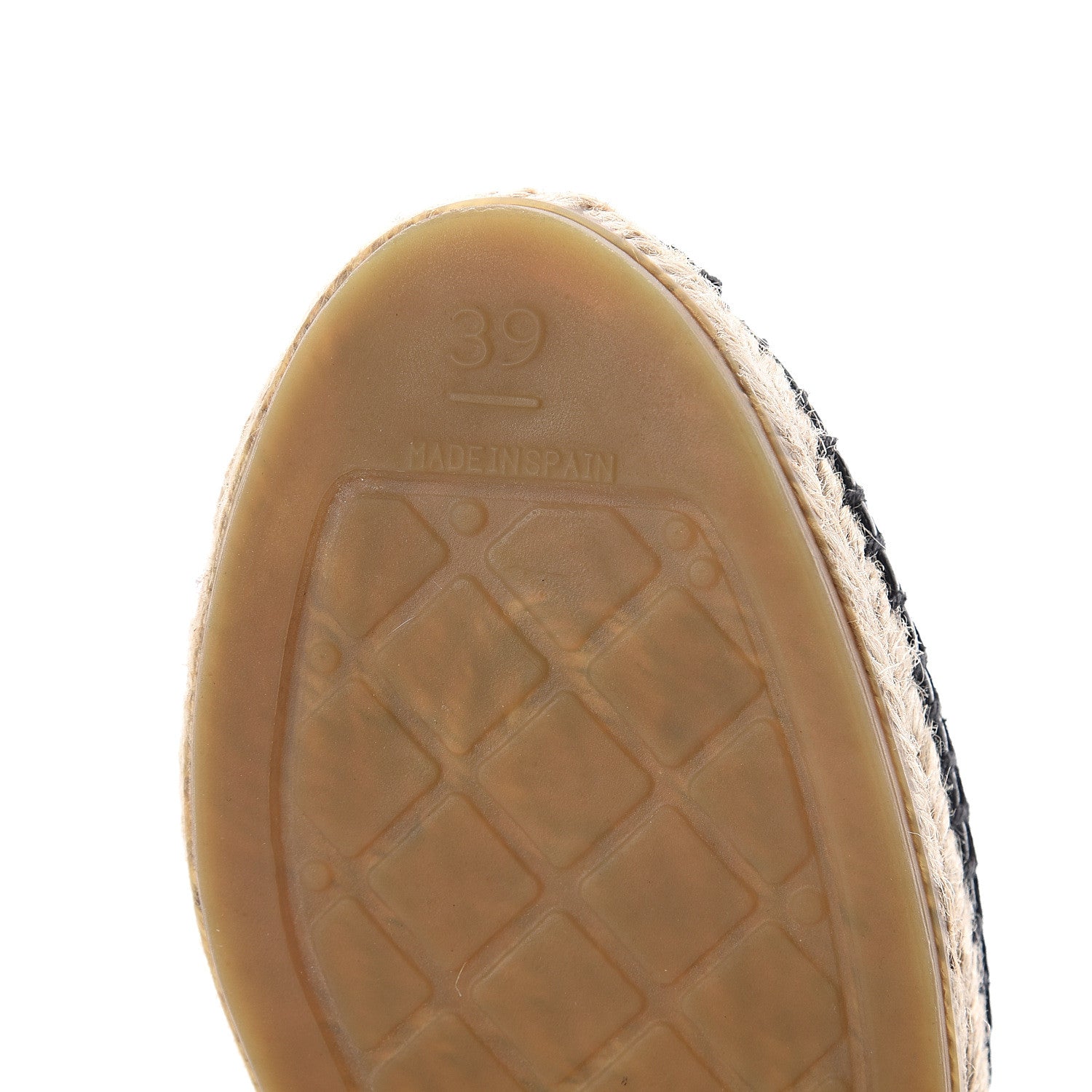 Chanel Lambskin Quilted CC Espadrilles 39 Black 7 of 7
