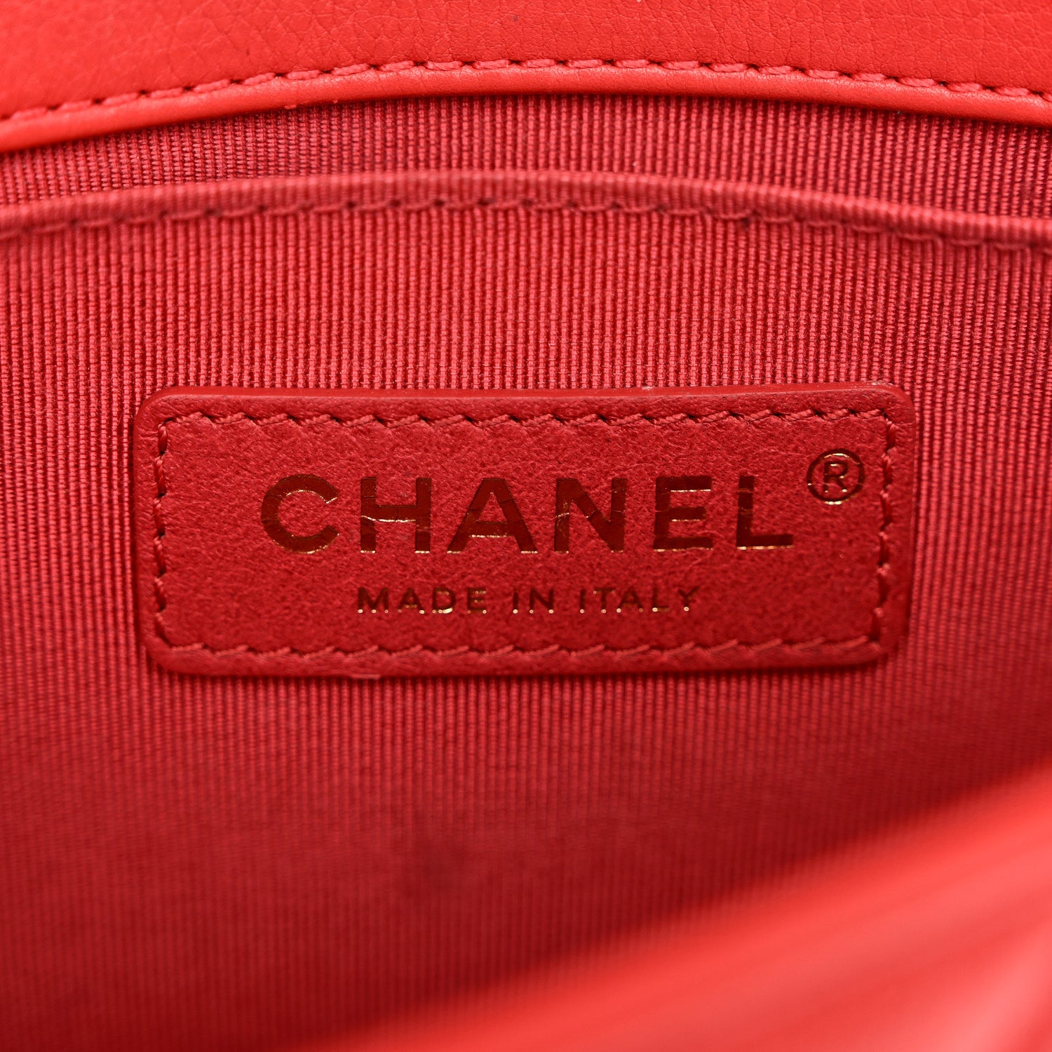 Chanel Calfskin Quilted Flap Waist Bag Red 6 of 13