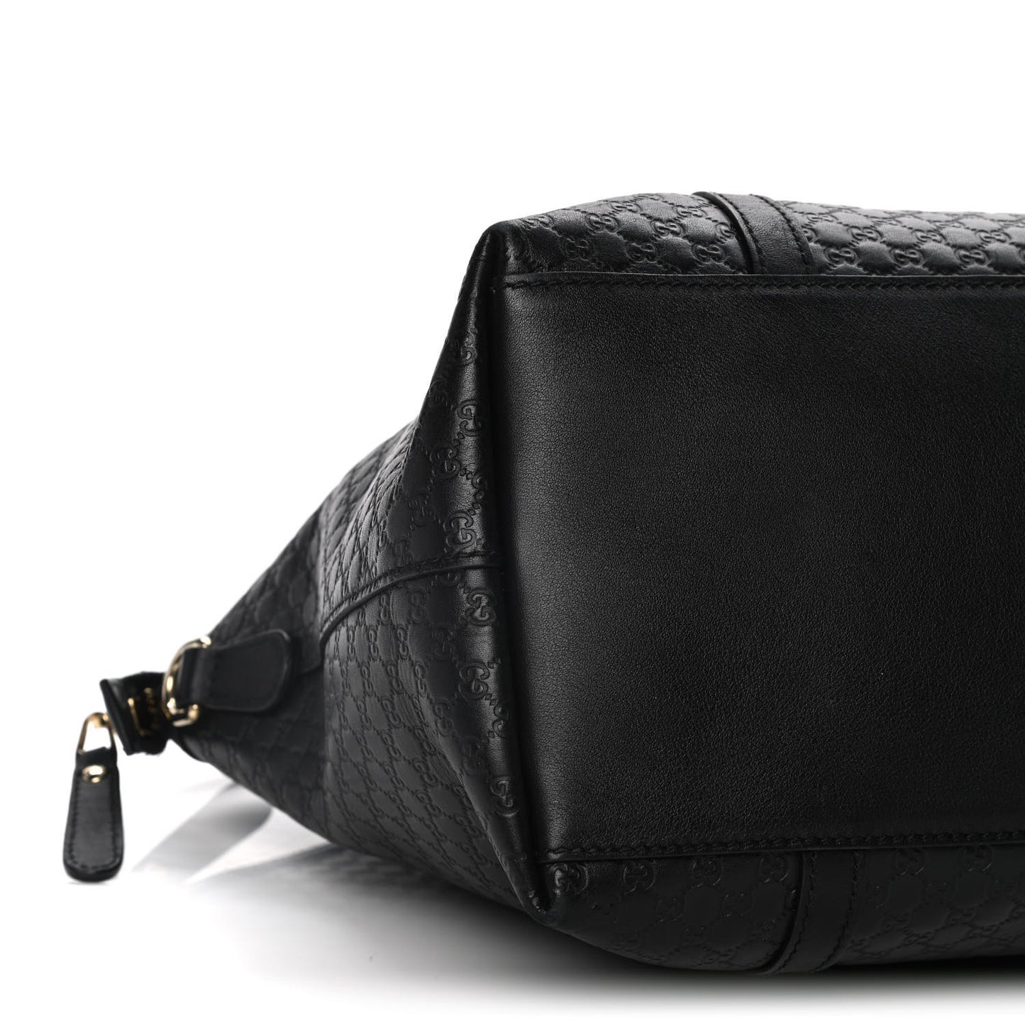 Soft Microguccissima Dome Satchel Black