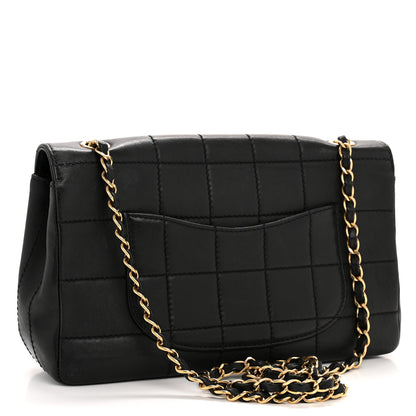 Chanel Lambskin Stitched Chocolate Bar Single Flap Black 3 of 13