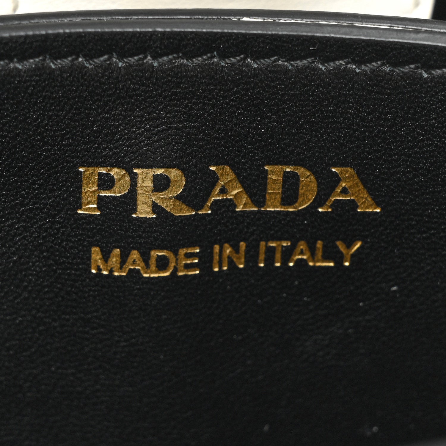 Prada Saffiano Cuir Medium Panier Bucket Bag Bianco Black 7 of 15