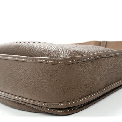 Hermes Taurillon Clemence Evelyne III PM Etoupe 9 of 9