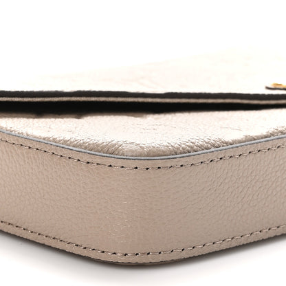 Louis Vuitton Empreinte Pochette Felicie Chain Wallet Tourterelle 9 of 11