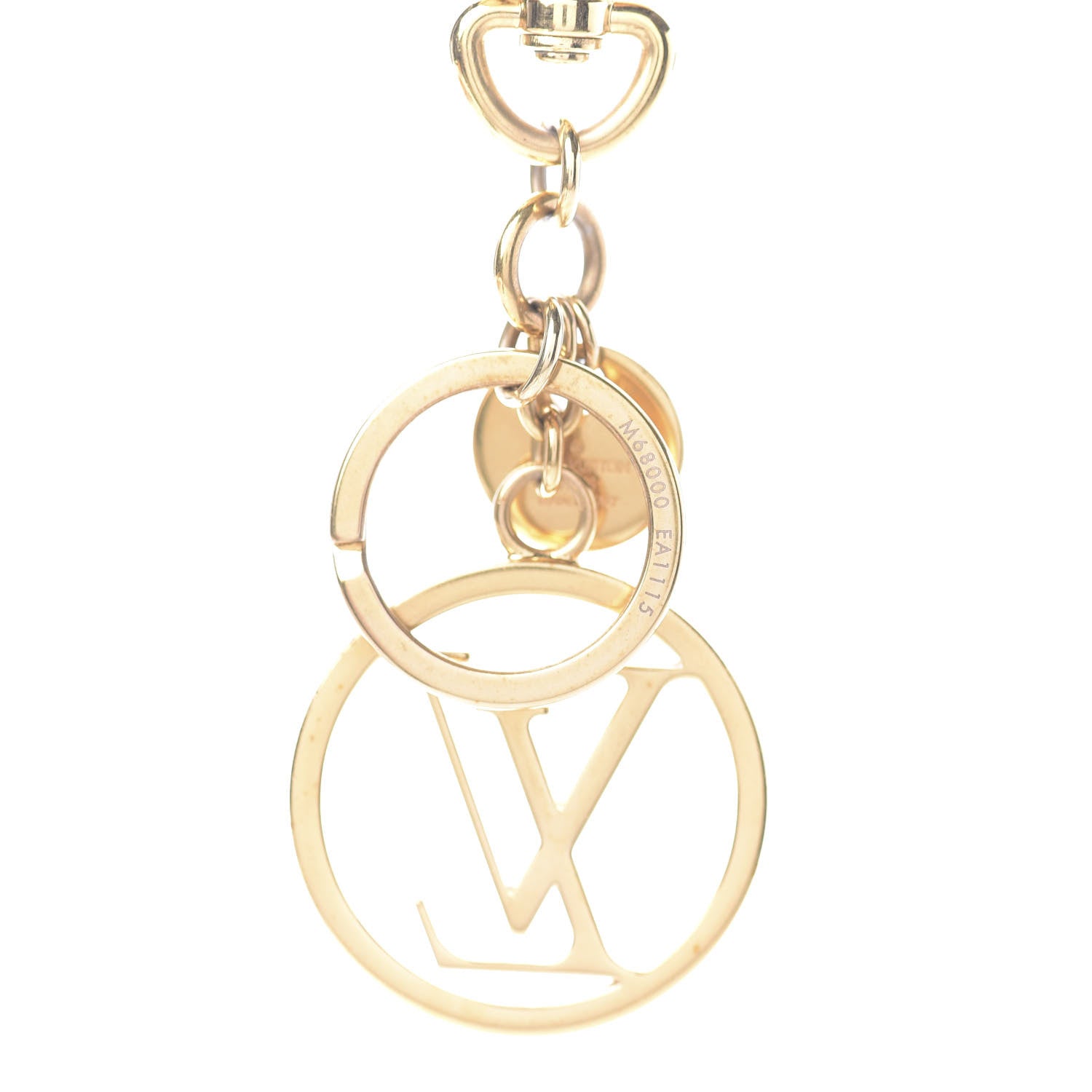 Louis Vuitton LV Circle Bag Charm Key Holder Gold 6 of 7