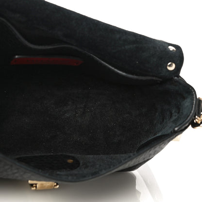 Valentino Garavani Pebbled Calfskin Mini Rockstud Crossbody Bag Black 5 of 11