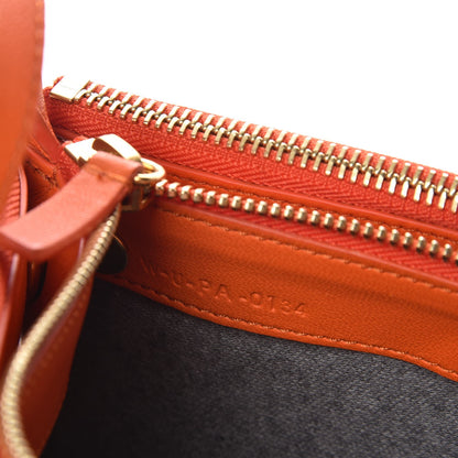 Celine Lambskin Small Trio Crossbody Bag Bright Orange 7 of 7