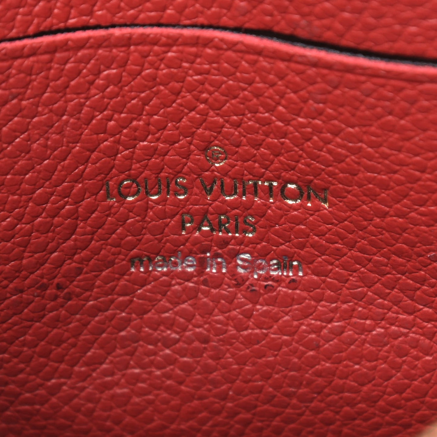 Empreinte Double Zip Pochette Marine Rouge