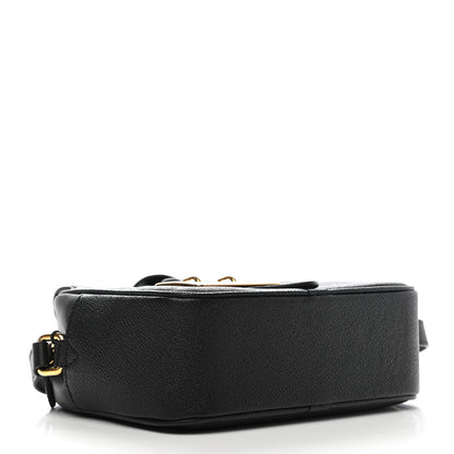 Burberry Soft Grain Calfskin Small Buckle Zip Bag Black 4 of 11