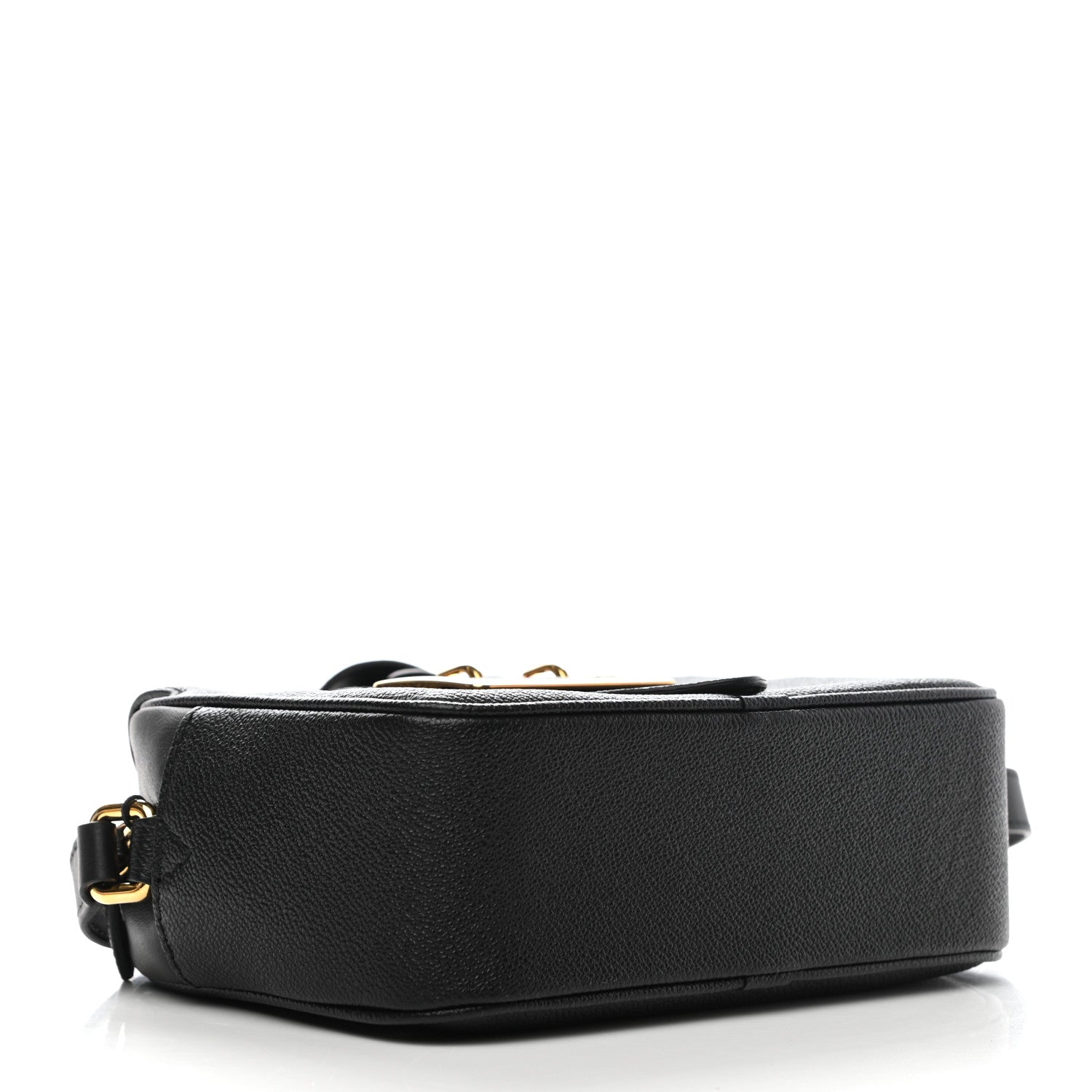 Burberry Soft Grain Calfskin Small Buckle Zip Bag Black 4 of 12
