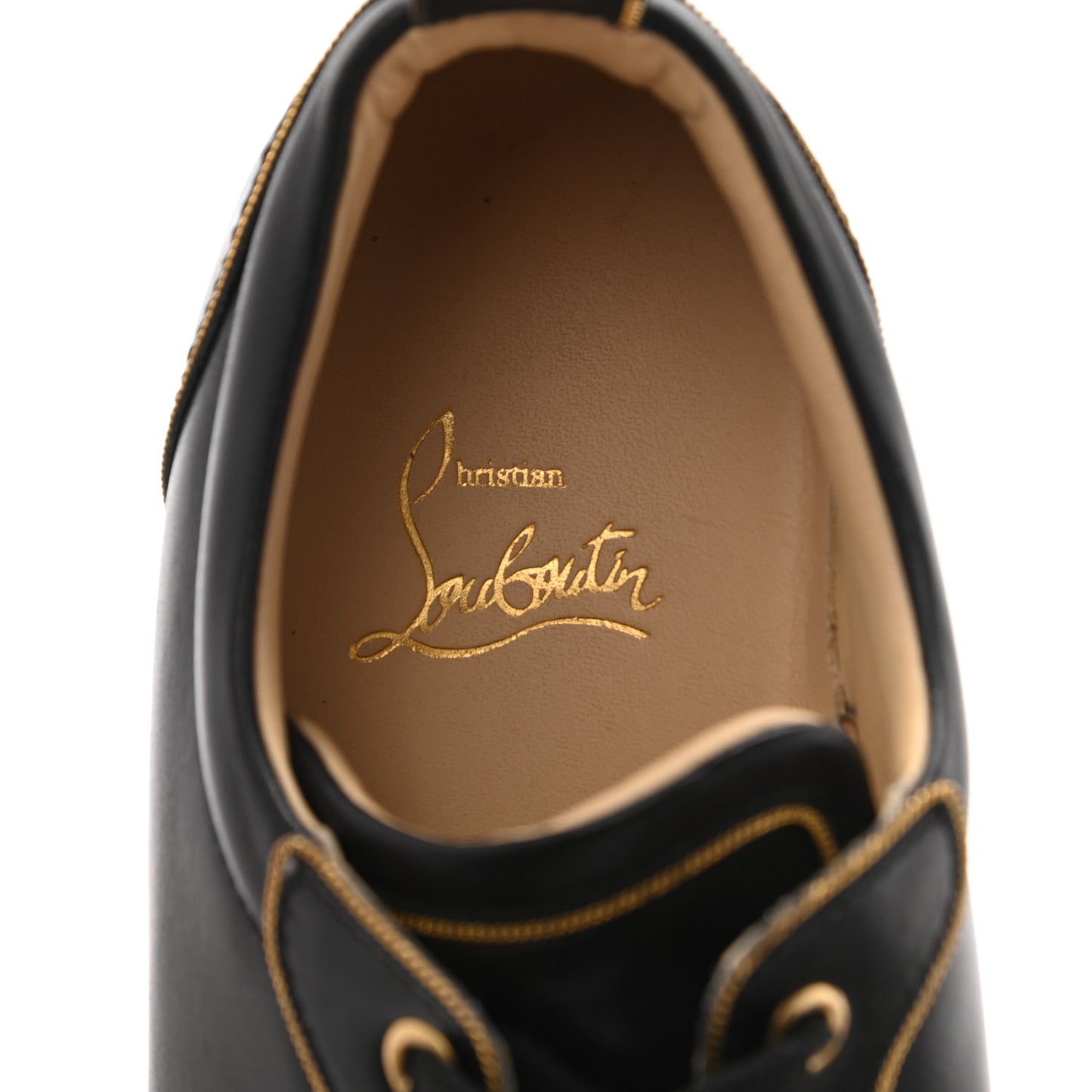 Nappa Spikes Womens Vieira Flat Sneakers 36 Black Gold
