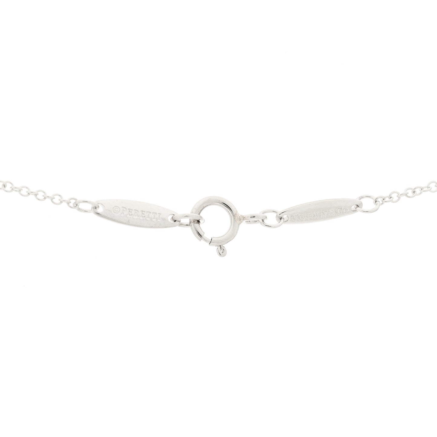 Platinum Diamond .08ct Elsa Peretti Diamonds by the Yard Pendant Necklace