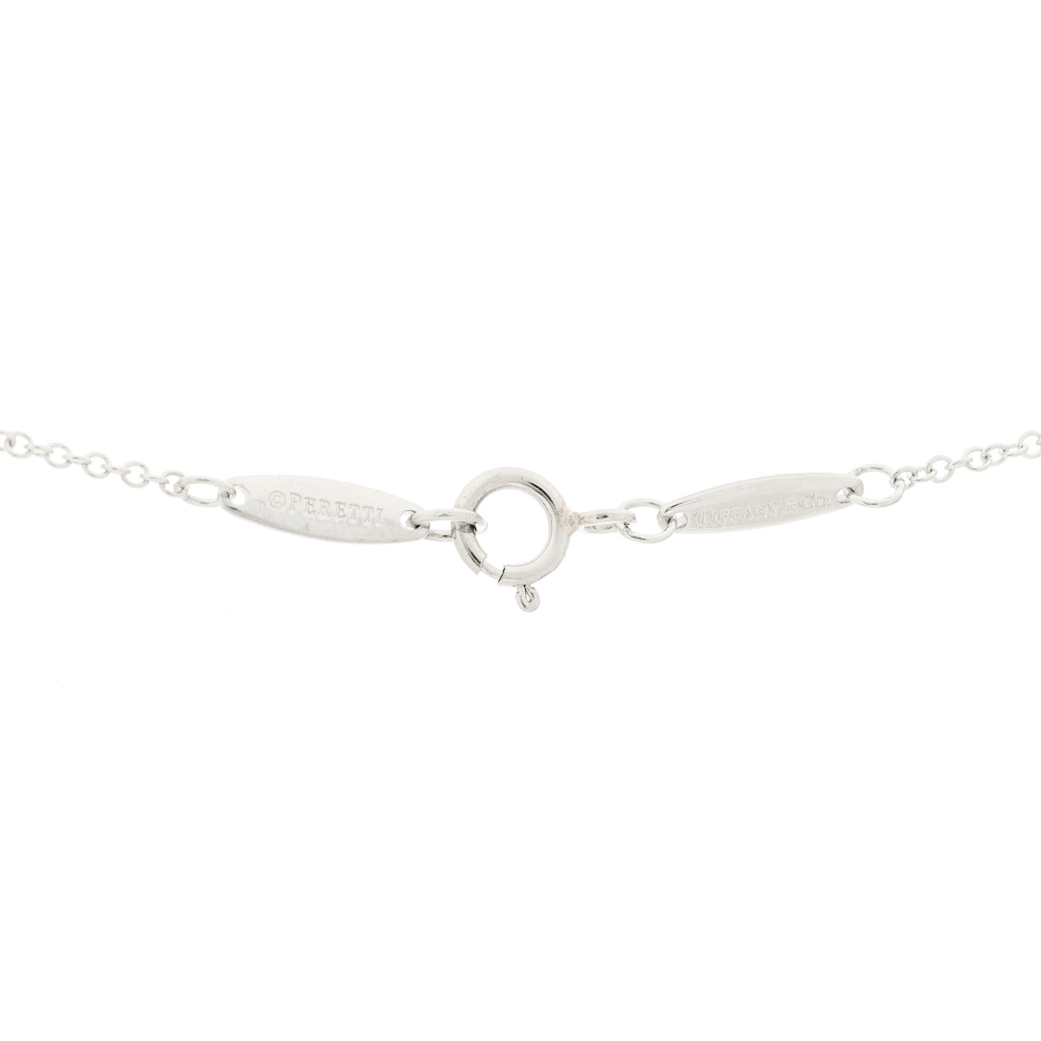 Tiffany Platinum Diamond .08ct Elsa Peretti Diamonds by the Yard Pendant Necklace 4 of 6