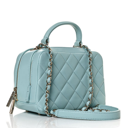 Chanel Lambskin Quilted Small Trendy CC Bowling Bag Light Blue 2 of 12