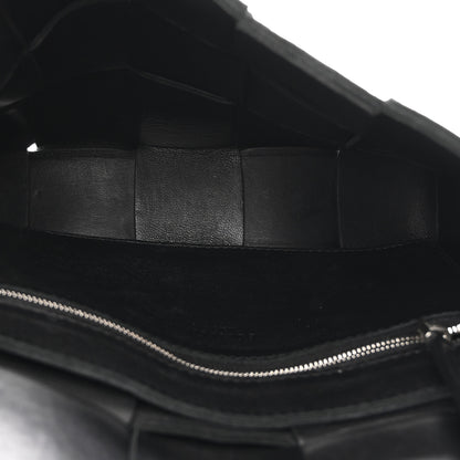 Bottega Veneta Lambskin Maxi Intrecciato Cassette Crossbody Bag Black 5 of 10