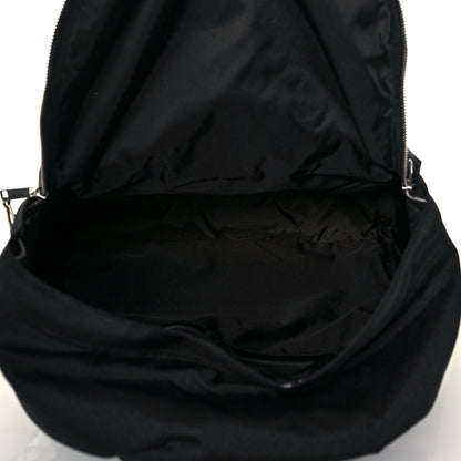 Celine x Christian Marclay Nylon Phonoguitar Print Medium Backpack White Black 5 of 13