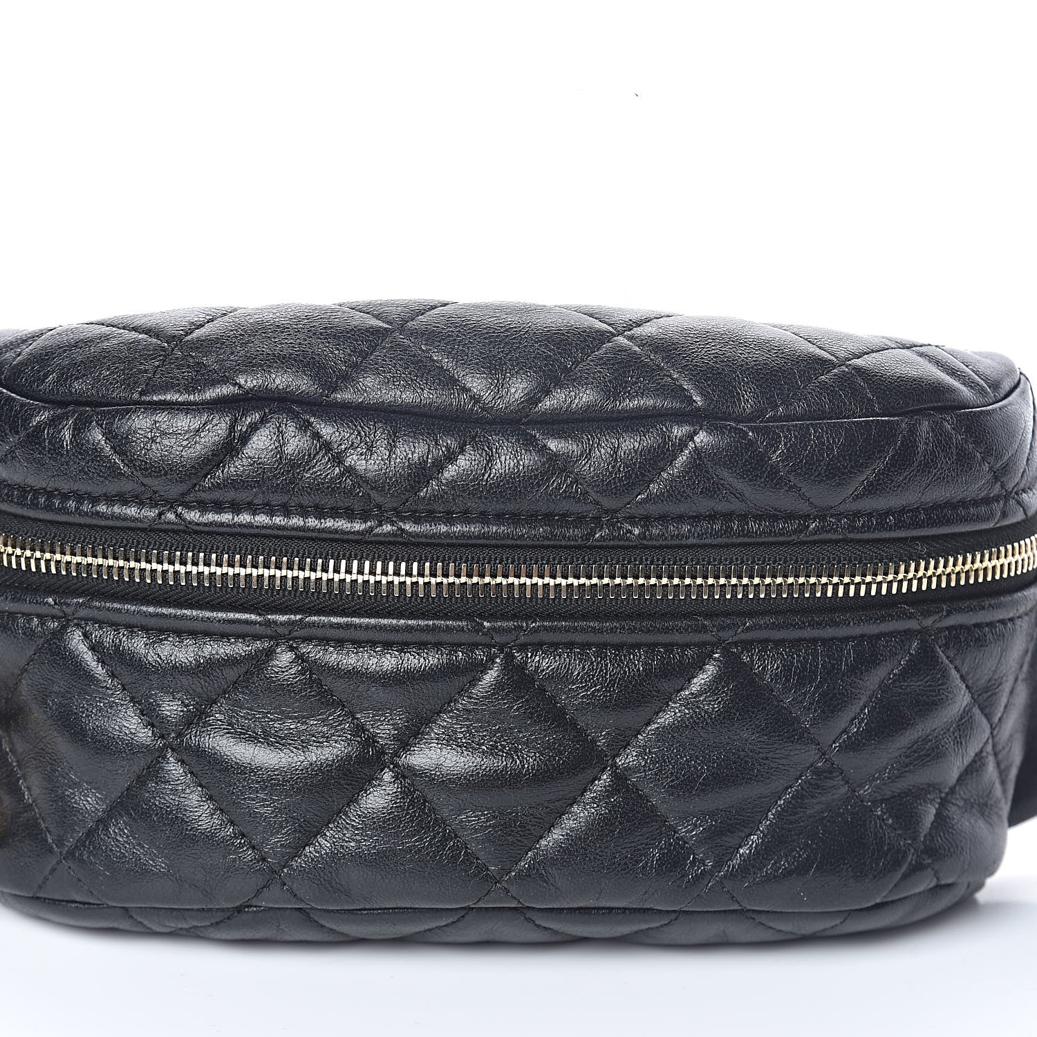 Chanel Lambskin Quilted Waist Belt Bag Fanny Pack Black 8 of 10