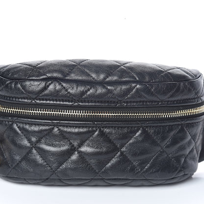 Chanel Lambskin Quilted Waist Belt Bag Fanny Pack Black 8 of 10