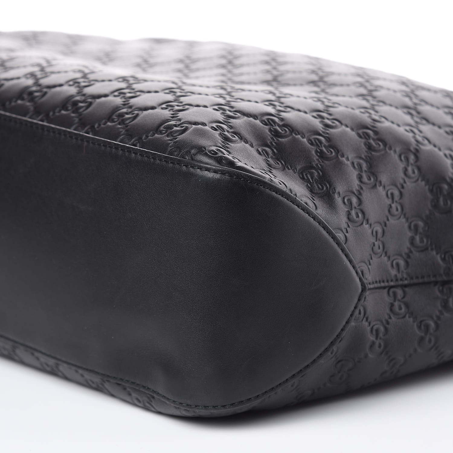Gucci Guccissima Signature Large Linea A Hobo Black 10 of 17