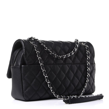 Chanel Caviar Quilted Jumbo Easy Flap Black 3 of 11