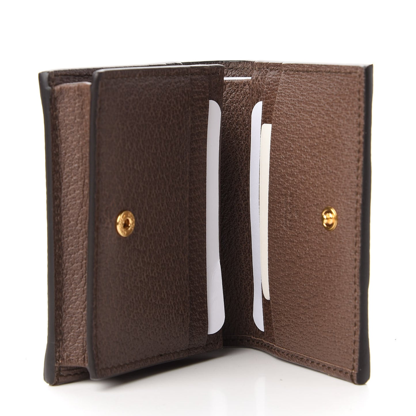 GG Supreme Monogram Web Ophidia Card Case Beige New Acero