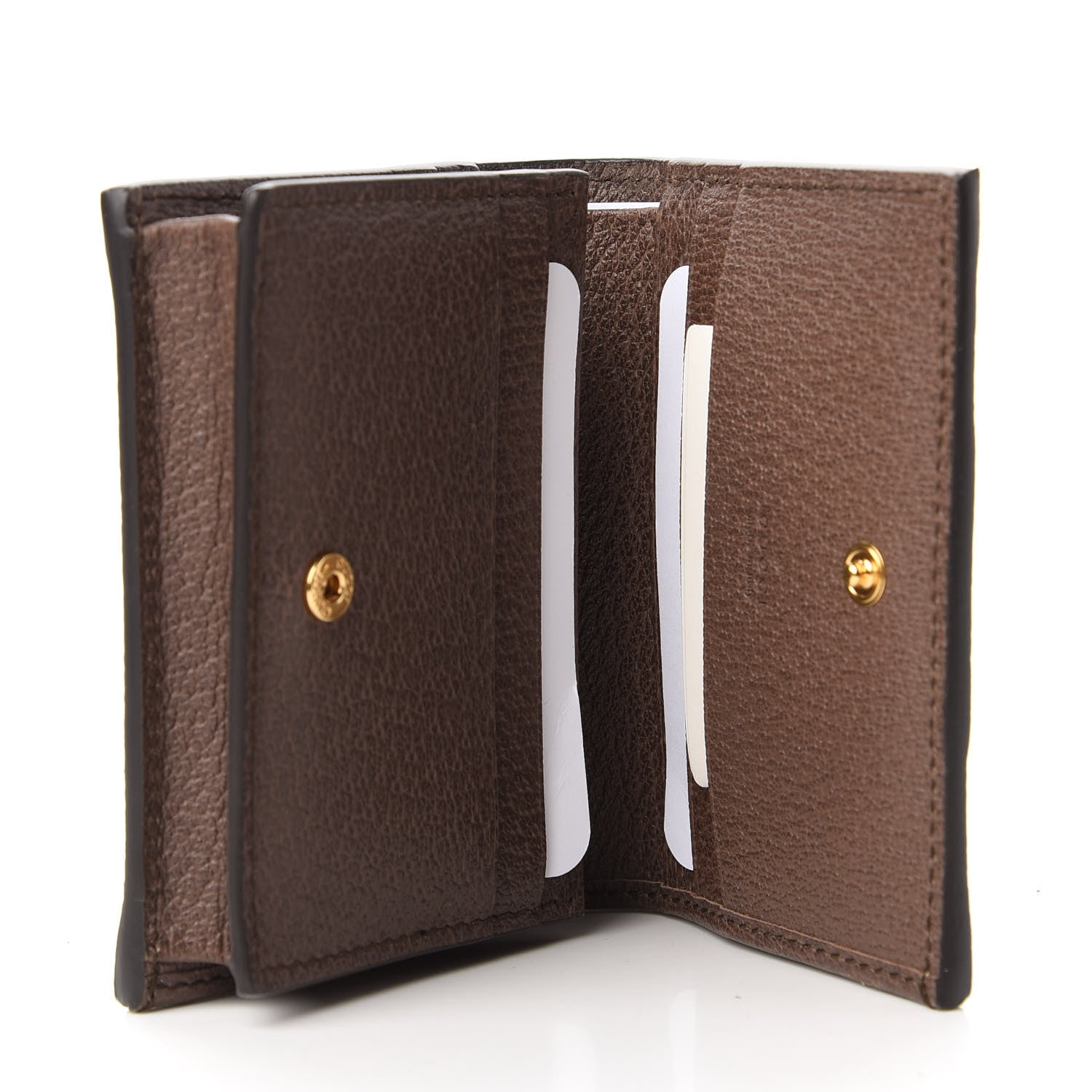 Gucci GG Supreme Monogram Web Ophidia Card Case Beige New Acero 5 of 11