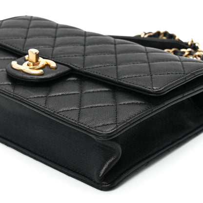 Chanel Lambskin Quilted Small Chic Pearls Flap Black 12 of 12