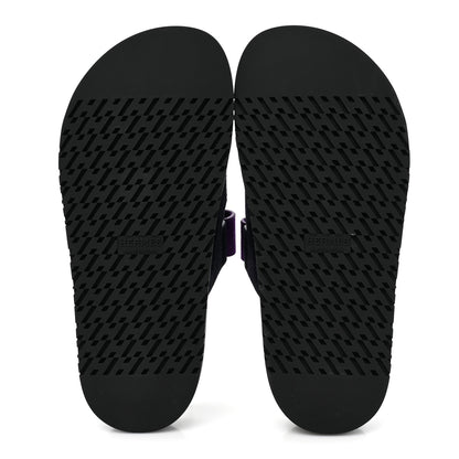 Hermes Suede Goatskin Womens Chypre Sandals 36 Marine Violet Majorette 5 of 9