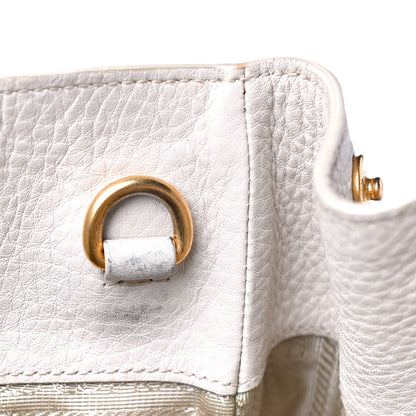 Prada Vitello Daino Top Handle Tote White 13 of 18