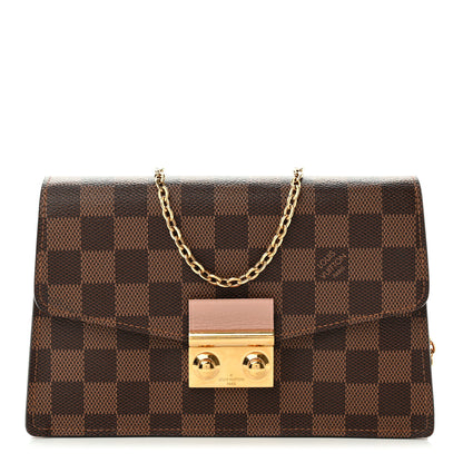 Louis Vuitton Damier Ebene Croisette Chain Wallet Magnolia 1 of 8
