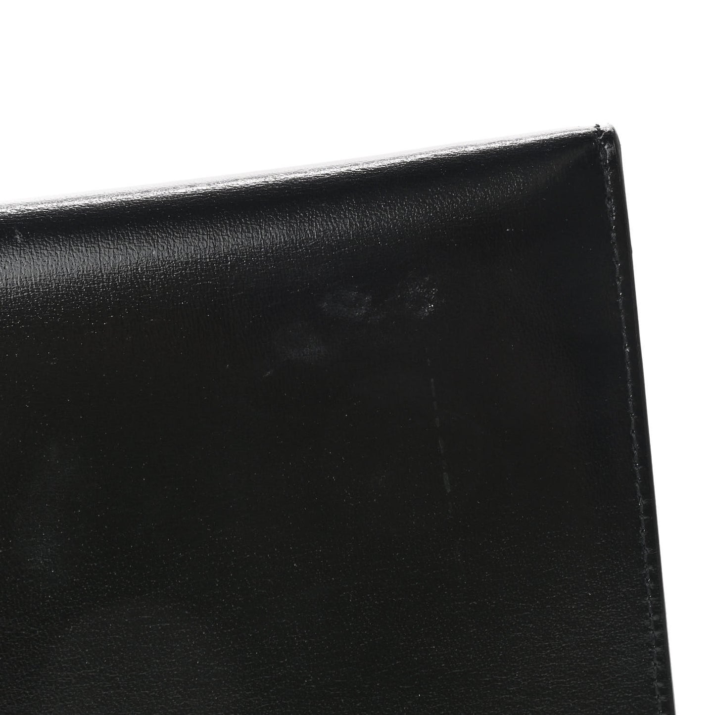 Smooth Shiny Calfskin Monogram Uptown Pouch Black