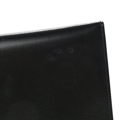 Saint Laurent Smooth Shiny Calfskin Monogram Uptown Pouch Black 8 of 9
