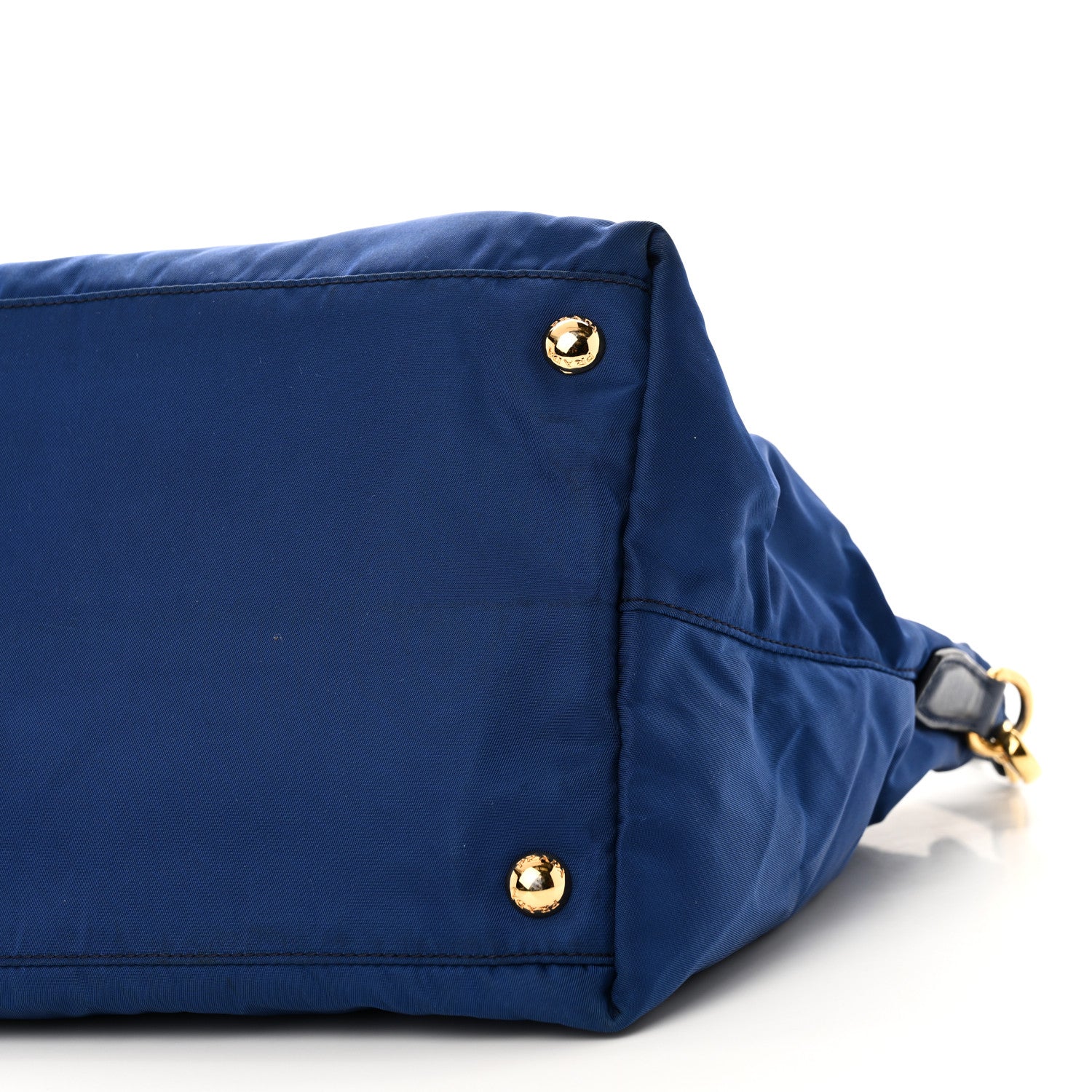 Prada Tessuto Nylon Saffiano Tote Bluette 9 of 9