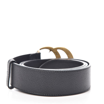 Gucci Textured Calfskin Double G 40mm Belt 90 36 Black 3 of 7