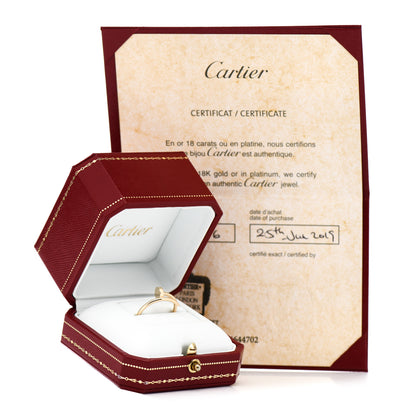 Cartier 18K Yellow Gold Small Juste Un Clou Ring 55 7.25 5 of 5