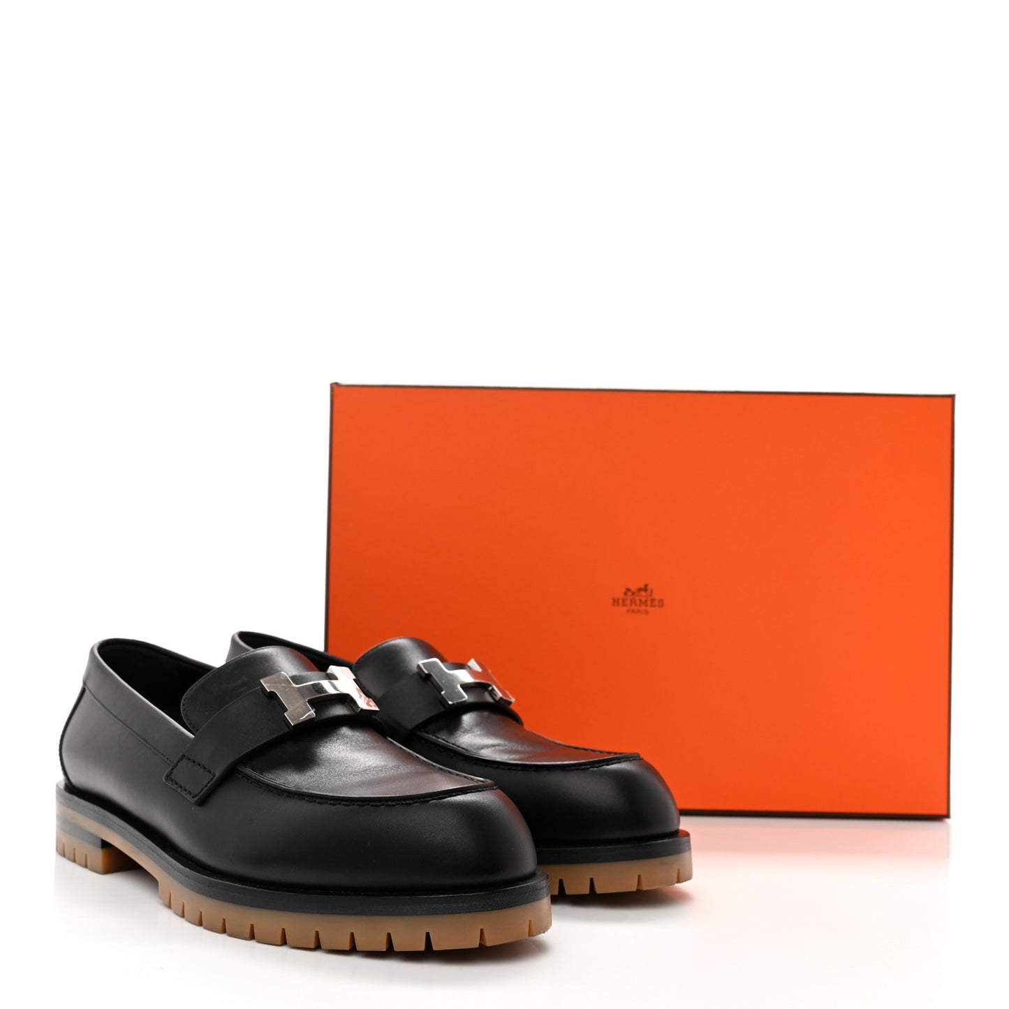 Calfskin Womens Faubourg Loafers 37 Black