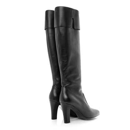 Chanel Lambskin High Boots 37 Black 4 of 11