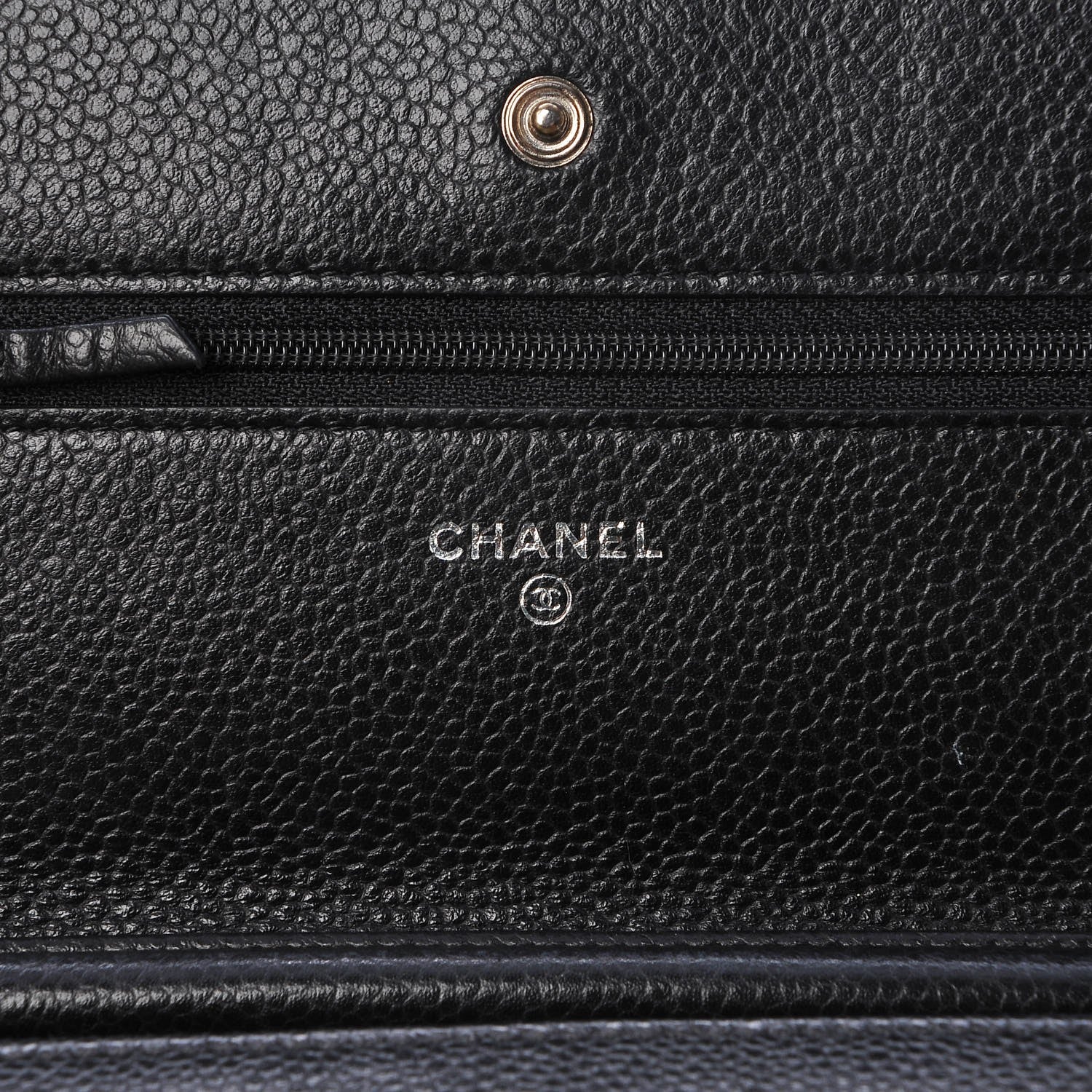 Chanel Caviar Quilted Wallet On Chain WOC Black 6 of 10