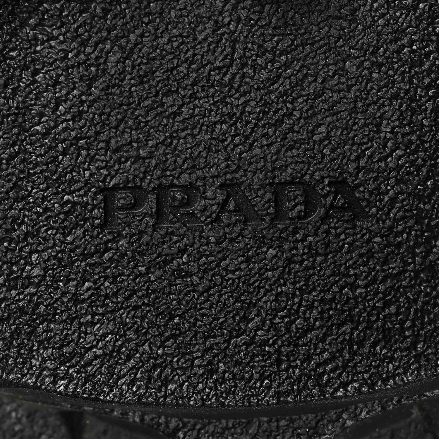 Prada Spazzolato Rois Nylon Metal Triangle Logo Monolith Pouch Pocket 55mm Boots 38.5 Black 8 of 16